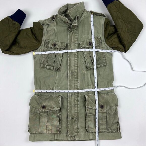 J CREW  Quilted  Boyfriend Fatigue Military Jacket Women's Size XS - Picture 8 of 9